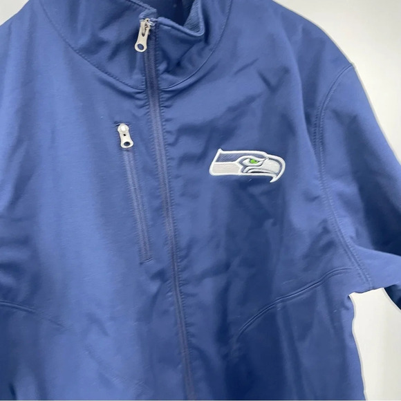 NFL Seattle Seahawks Super Bowl 49 XLIX fleece lined wind breaker jacket Medium - Picture 5 of 9